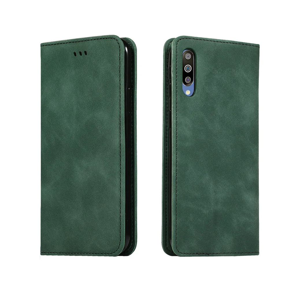 Роскошный однотонный кожаный чехол Etui для Samsung A50 Galaxy A70 A50S S A40 A20 A20s A20e A10 A 10 с