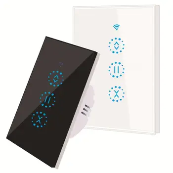

U.S. Smart Home Graffiti WiFi Smart Curtain Switch TUYA APP Voice Control By Alexa Echo For Mechanical Limit Blinds