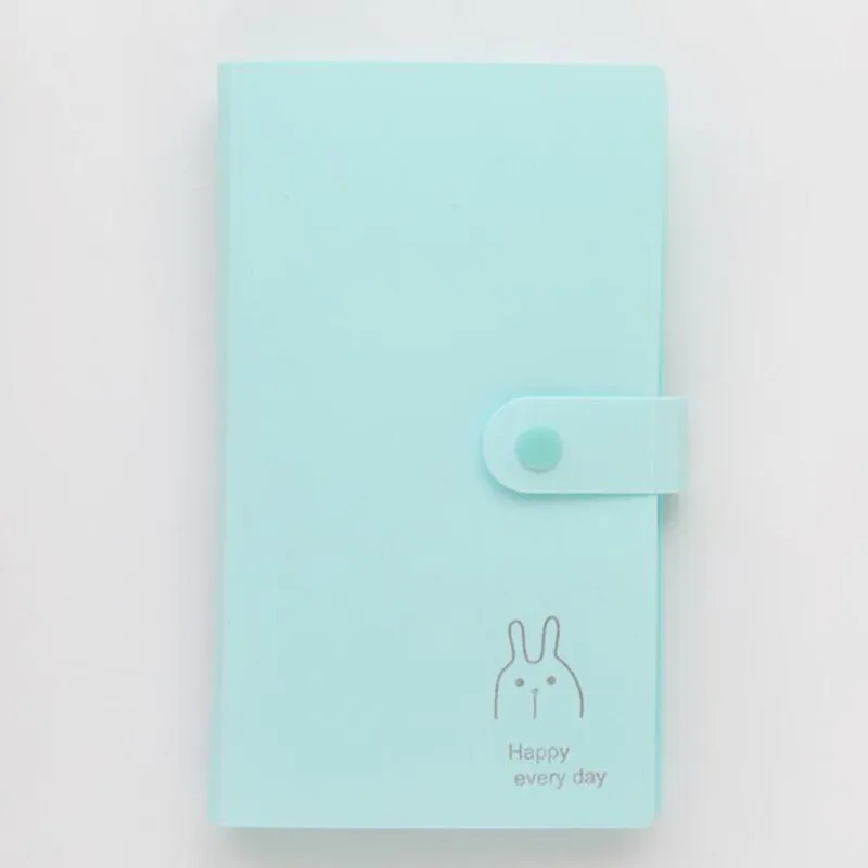 1PC 240 Slots ID Holders Cute Cartoon Card Book 5 Colors Star Large Capacity Business Clip Ticket Collection Card Stocks