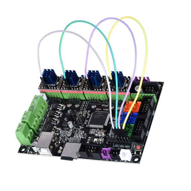 3D-принтеры части Stepstick Mute Tmc2208 V3.0 Драйвер шагового двигателя с радиатор для СКР V1.3 Mks Gen L Ramps 1,4/1,5/1,6 3d печати