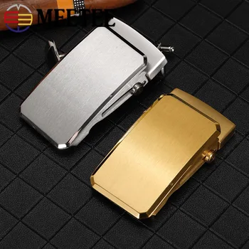 

Meetee 1pc ID36mm/ID39mm Stainless Steel Roller Toothless Belt Buckle Automatic Buckles Men's Belt Smooth Clasp Head Accessories