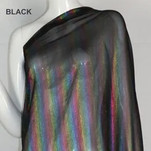 Косплей шифоновая ткань цветная полоса бронзовая ткань блестящая ткань бронзовое платье, костюм для косплея ткань Сделай Сам 1 м/лот