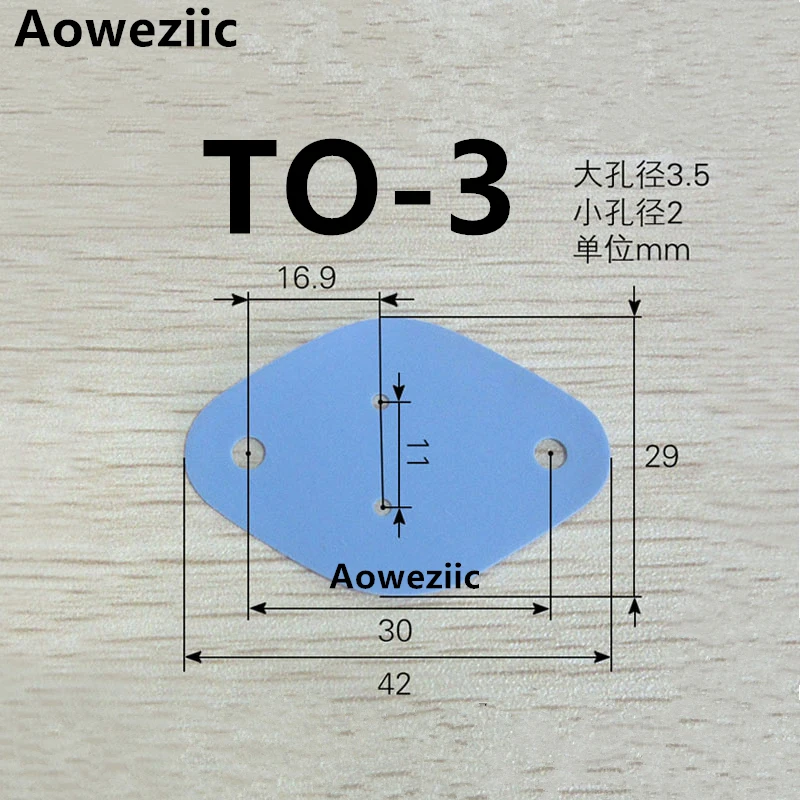 100 шт. TO-220 TO-247 TO220 TO-3P TO-3 20*25 мм 13*19 мм 29*42 мм транзисторный Радиатор силиконовый теплоизоляционная прокладка - Габаритные размеры: TO-3