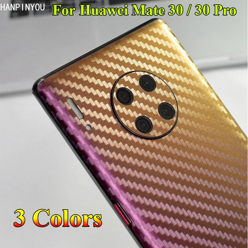 Для huawei mate 30/30 Pro 3D градиентное углеродное волокно полное заднее покрытие Наклейка защитная пленка для телефона