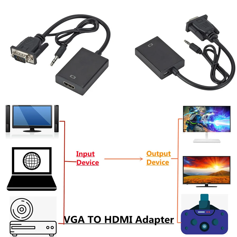 Ǯ HD 1080P VGA HDMI ȣȯ   ̺,   , PC ƮϿ VGA HD , HDTV Ϳ