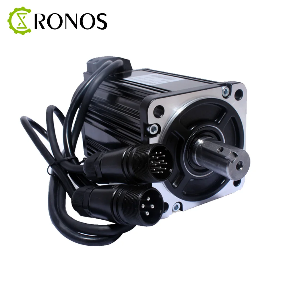 220V 750W AC Серводвигатель 90ST M02430 3000RPM 2 4 N.M. 0.75KW сервомотор Single фаза привода