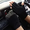 2022 Men's Fingerless Anti-Slip Driving Gloves Women Sun Protection Gloves Summer Male Thin Breathable Anti-UV Cycling Gloves ► Photo 2/5