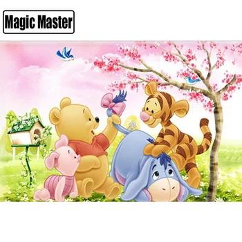

5D Diy Full Square/Round Diamond Painting Winnie the Pooh Diamond Embroidery Cross Stitch,Mosaic Decor,Stickers Home