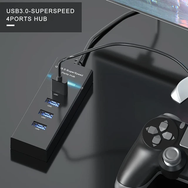 2023 New 5 Port HUB USB 3.0 High Speed Charger Controller Splitter  Expansion for PS4 - AliExpress