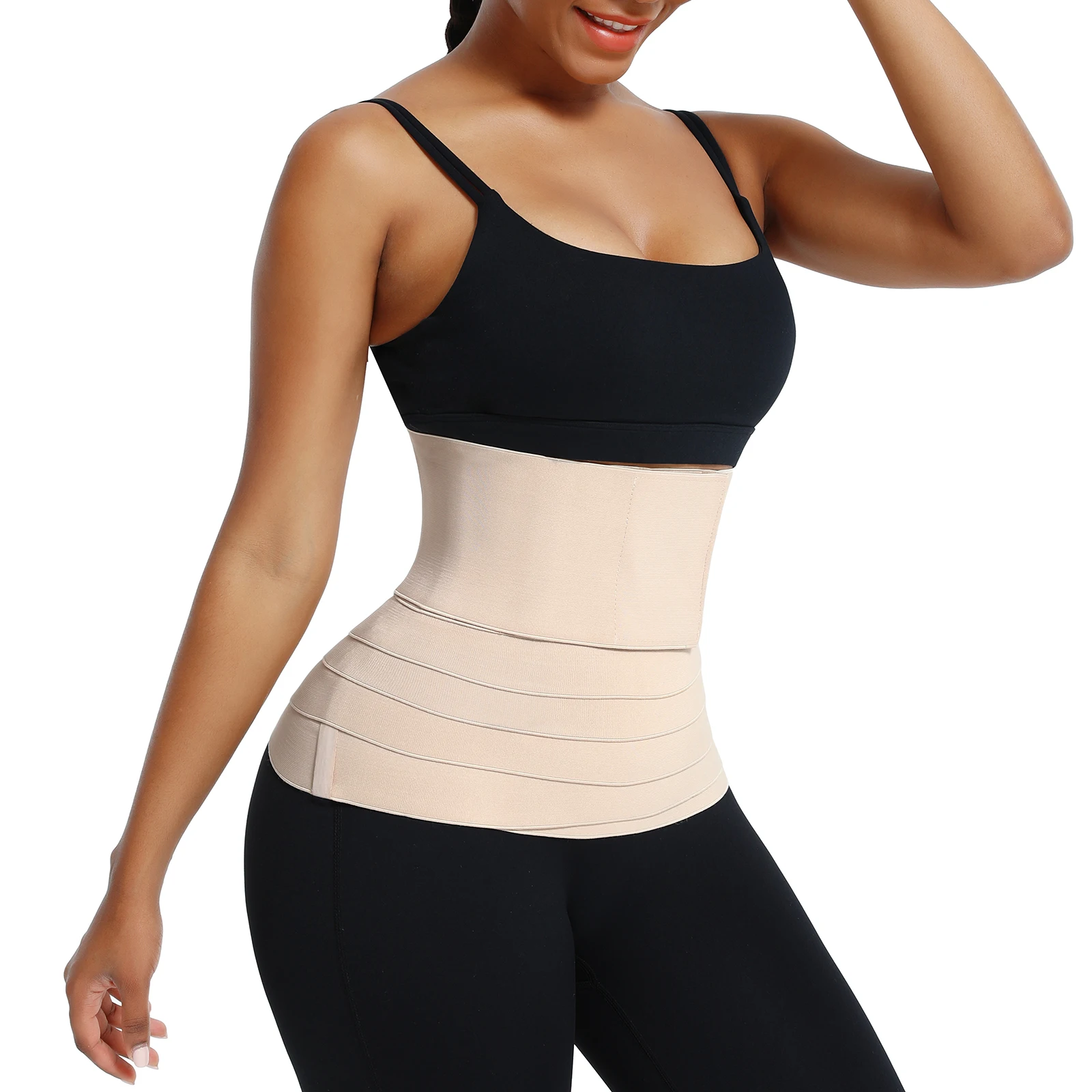 Snatch Me Up Bandage Wrap Waist Trainer Trimmer Belt Women Slimming Tummy Wrap Body Shaper Corset Top Stretch Bands Shapewear plus size shapewear