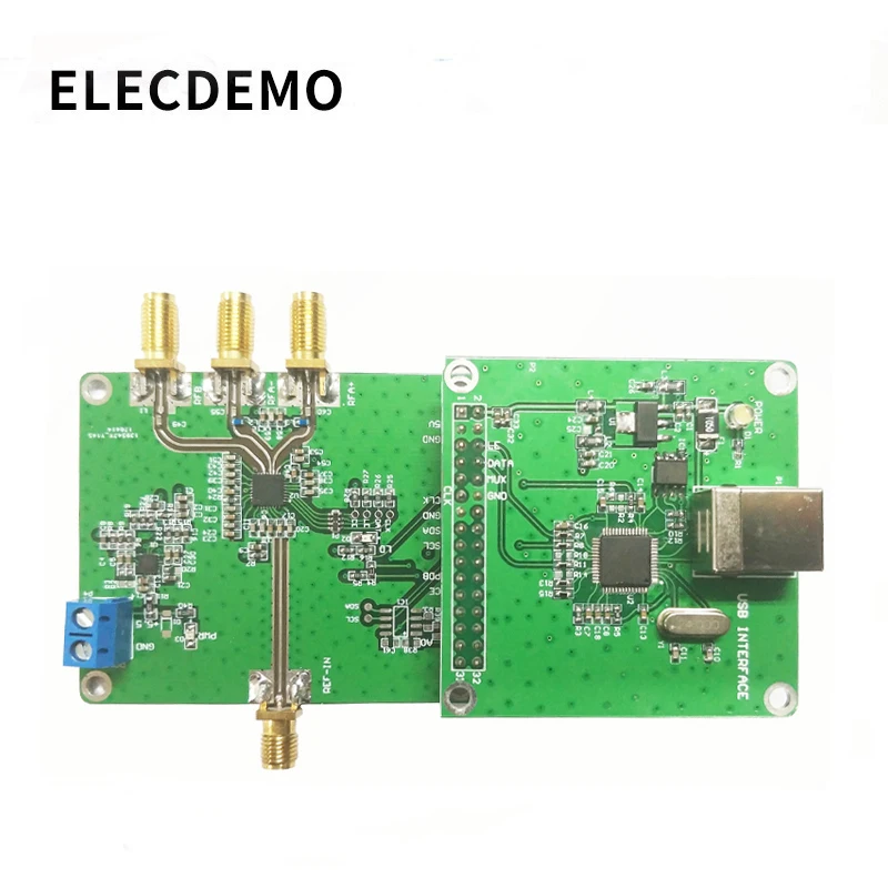 

ADF5355 Module Official online position machine ADF5355 phase-locked loop module RF signal source 54M-13.6G Function demo Board