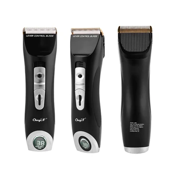 

Electric Hair Clipper Barber Hair Trimmer Rechargeable Hair Cutter Men Haircut 3 Gears Adjustable Comb LCD Display Beard Trimmer