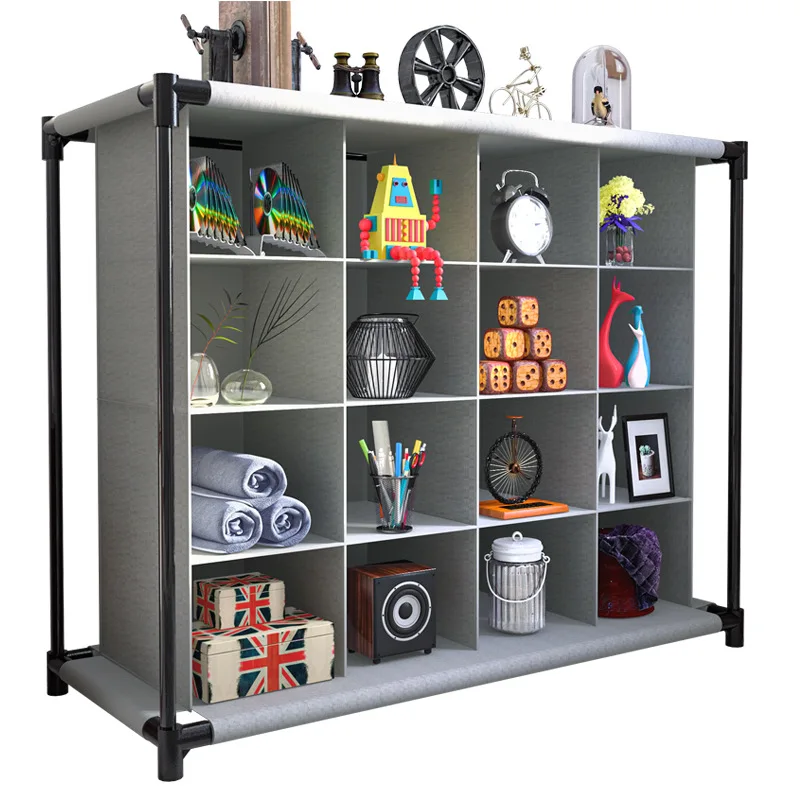 

Simple Multiple Units Storage Cabinet Home Dustproof Boxes Toys Shoes Organizer Shoe Rack Closet Furniture Keep Room Neat