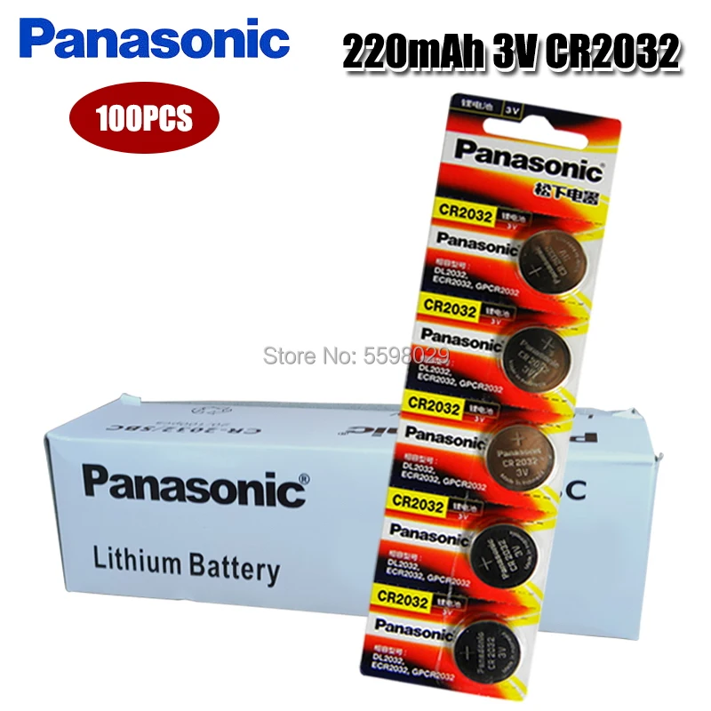 panasonic-100pcs-2020-new-3v-cr2032-pilas-button-coin-batteries-cr-2032
