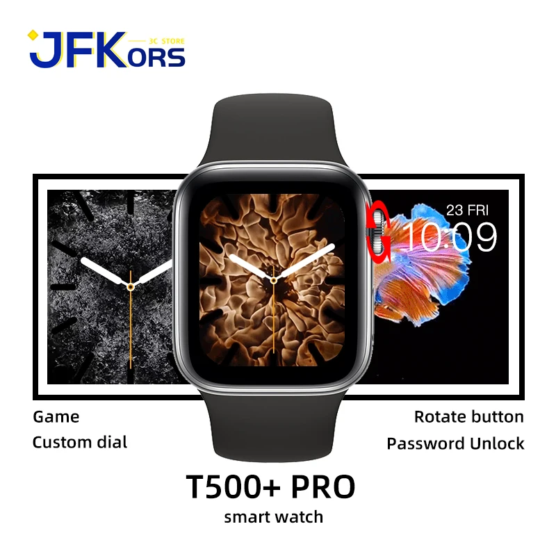 Smart Watch T500+Pro 1.75 inch Game Password Unlock Fitness bracelet For Apple Android IOS Pk IWO HW22 HW16 DT100 Series 6 | Электроника