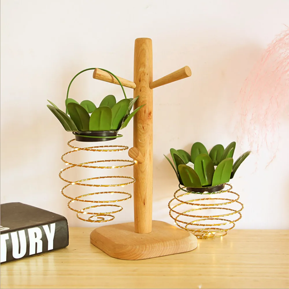 

24LED Pineapple Light Solar Garden Light Outdoor Waterproof Decorate Holiday Courtyard Fairy Portable Wire Artist Hanging Lamp