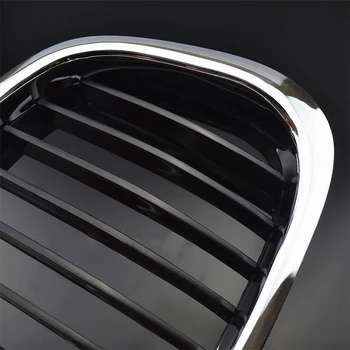 

Hood Grilles For BMW E39 1998-2003 Black Silver outline ABS Plastic Mesh