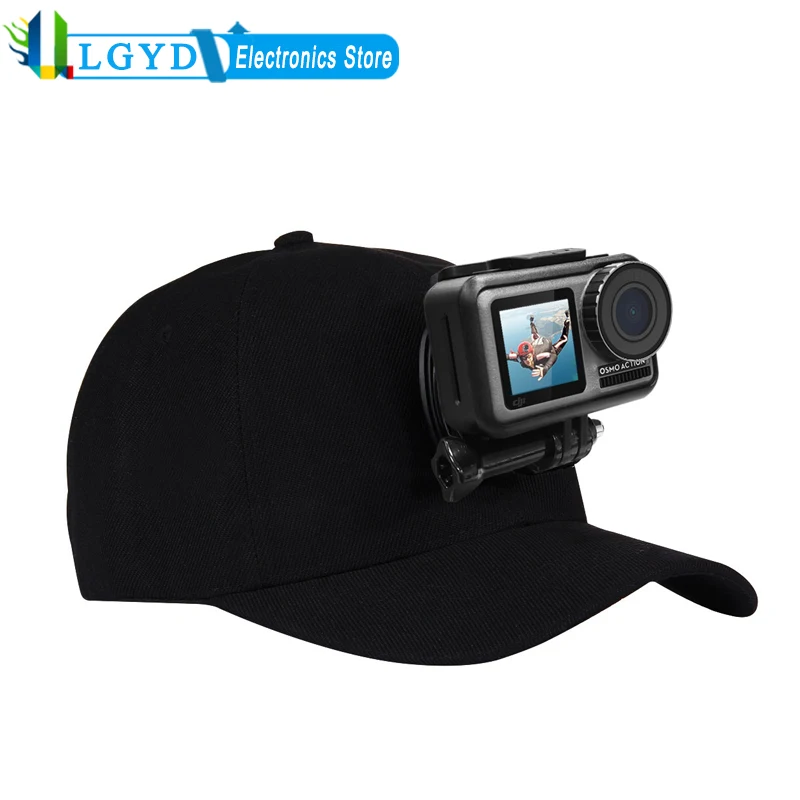 Cappello Da Baseball Puluz Con Attacco E Vite Con Fibbia A J-Hook Per Action Cam Gopro Hero11 Nero/Hero10 Nero/Hero9 Nero/Hero8