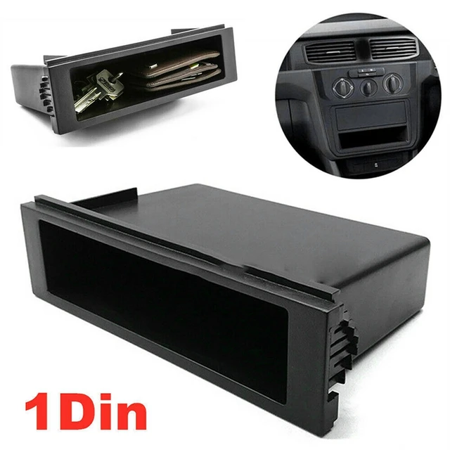 Durable Single Din Car CD Player Radio Stereo Dash Trim Storage Box Drawer