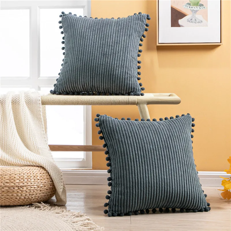 Из мягкого вельвета наволочки для подушек однотонная Подушка декоративная