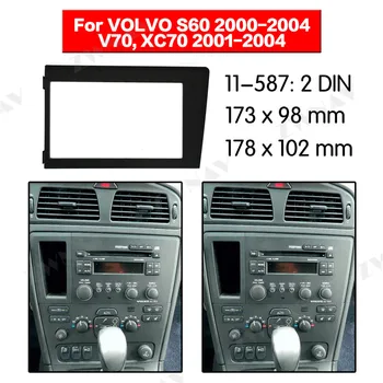 

Car multimedia Player frame For 2001-2004 VOLVO XC70 V70 2000-2004 S60 2DIN Audio Panel Installation Dash Adapter car DVD fascia