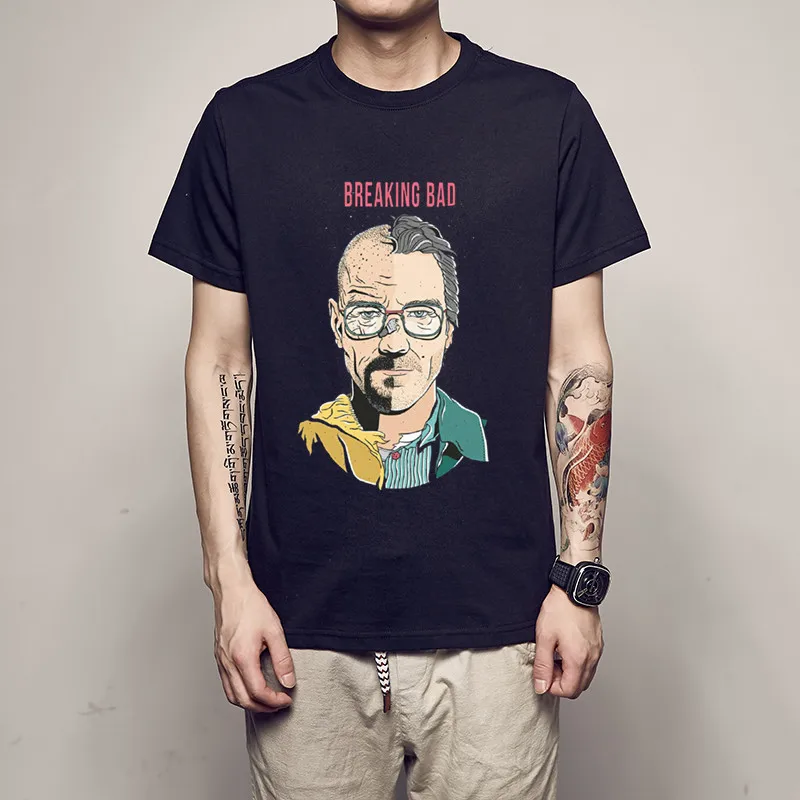 

Geek Brown Breaking Bad T-Shirt Men's Top Quality tshirt Cheap Price Adult Short Sleeve Cotton T Shirt Adult hipster tee shirts