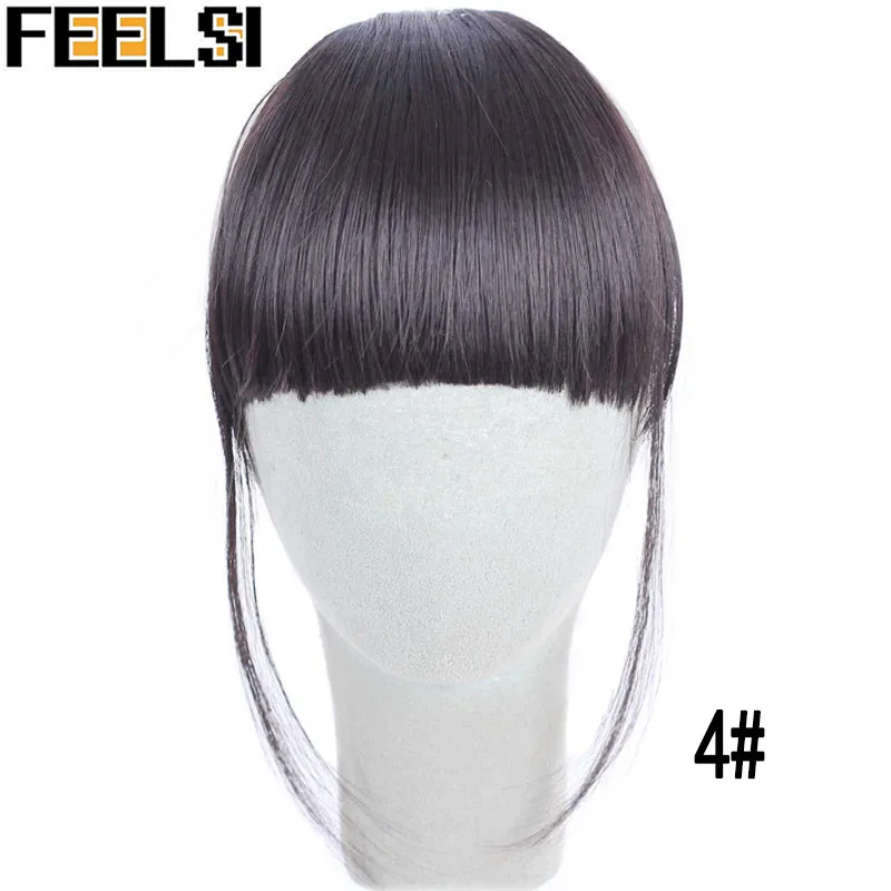FEELSI, 13 видов цветов, заколка для волос, челка, шиньон, синтетическая имитация челок, шиньон для наращивания волос на заколках - Цвет: #144