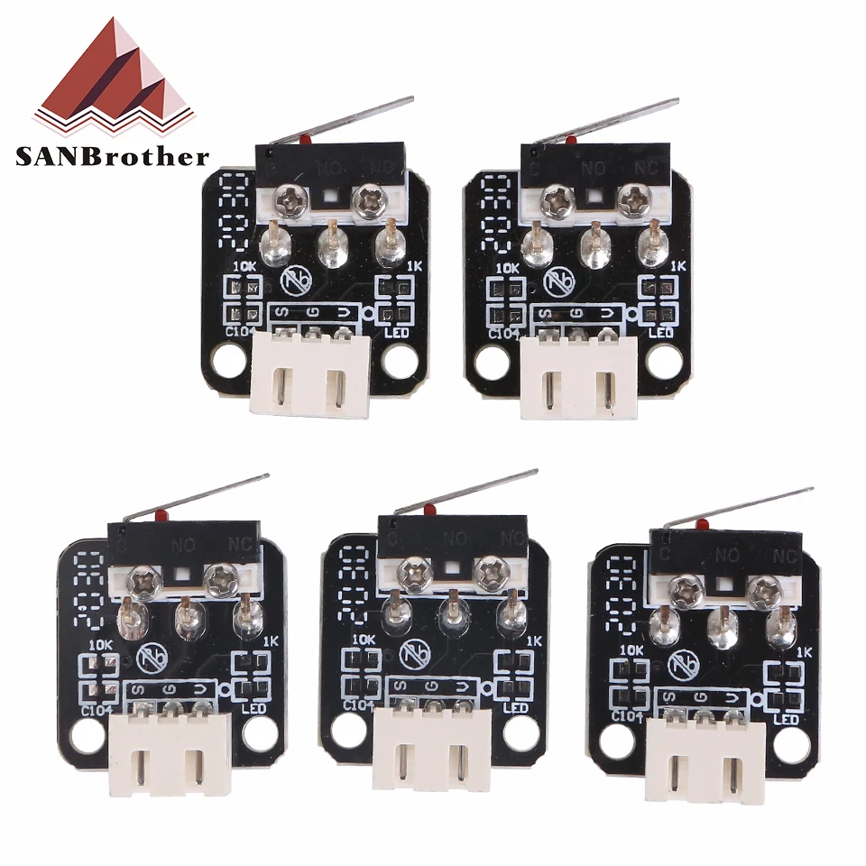 3D-принтеры аксессуары X/Y/Z оси концевой упор выключатель 3Pin N/O N/C Управление легко