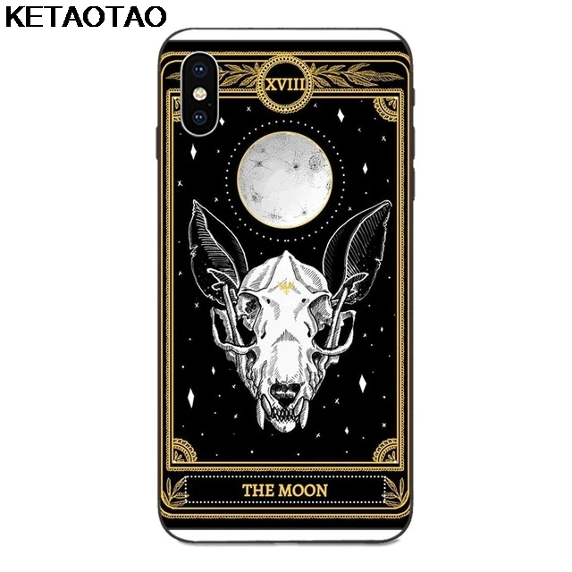 KETAOTAO крутая карта черный календулы Таро для samsung galaxy S4 S5 S6 S7 S8 S9 S10 edge Note чехол мягкий резиновый чехол из ТПУ силикона - Цвет: Синий