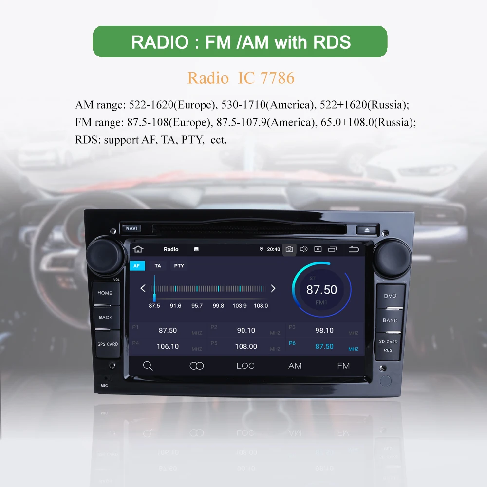 Cheap Bonroad 2Din Android 9.0 Car Radio DVD Multimedia Player For Opel /Vauxhall/ Antara/ VECTRA /ZAFIRA /Astra  J GPS Navigation 5