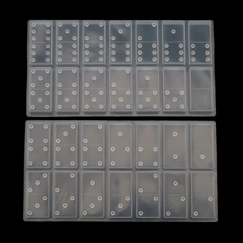 

2020 New DIY Silicone Dominoes Game Play Epoxy Resin Molds Kit Game Casino Fun Art Crafts