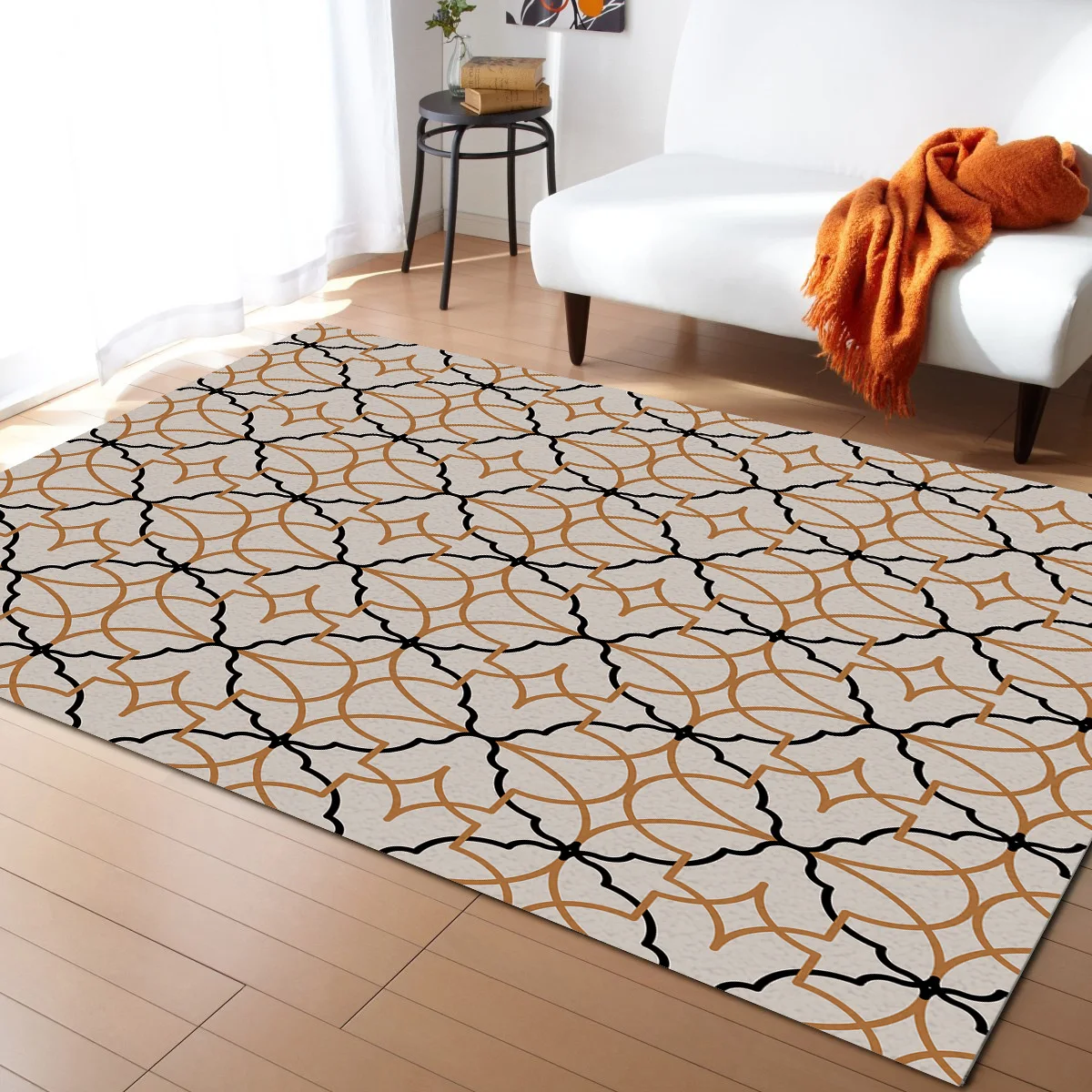 

Geometric Map Morocco Modern Carpets for living room Geometric Rugs Large Anti-slip Safety Carpet
