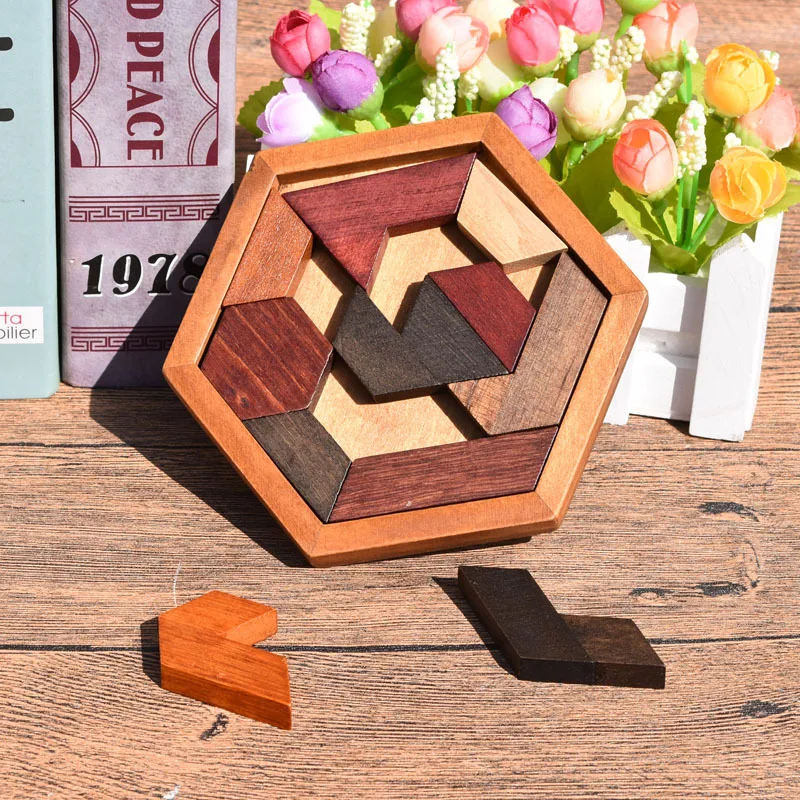

New Products Wooden Intelligence Children Baby Jigsaw Puzzle Make-up Educational Toy Early Childhood Educational Brain Casual Pa