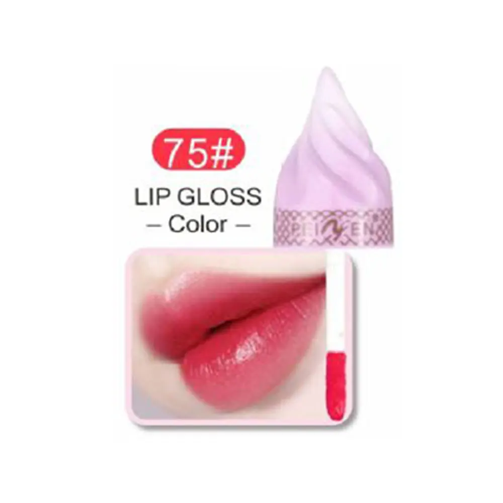 5 Ice Cream Lip Gloss Waterproof Long Lasting Makeup Liquid Lipstick Lip Tint Makeup Cosmetic Professional Hydrating Moisturizing - Цвет: 5