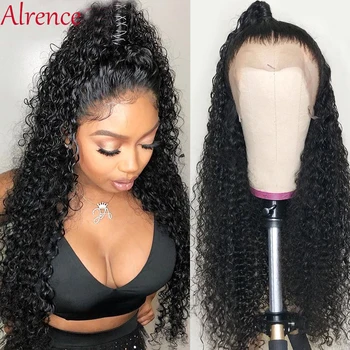 

8- 26 inch Curly Human Hair Wig Pre plucked kinky curly Lace Front Human Hair Wigs for Black Women Malaysian Remy Wig perruque