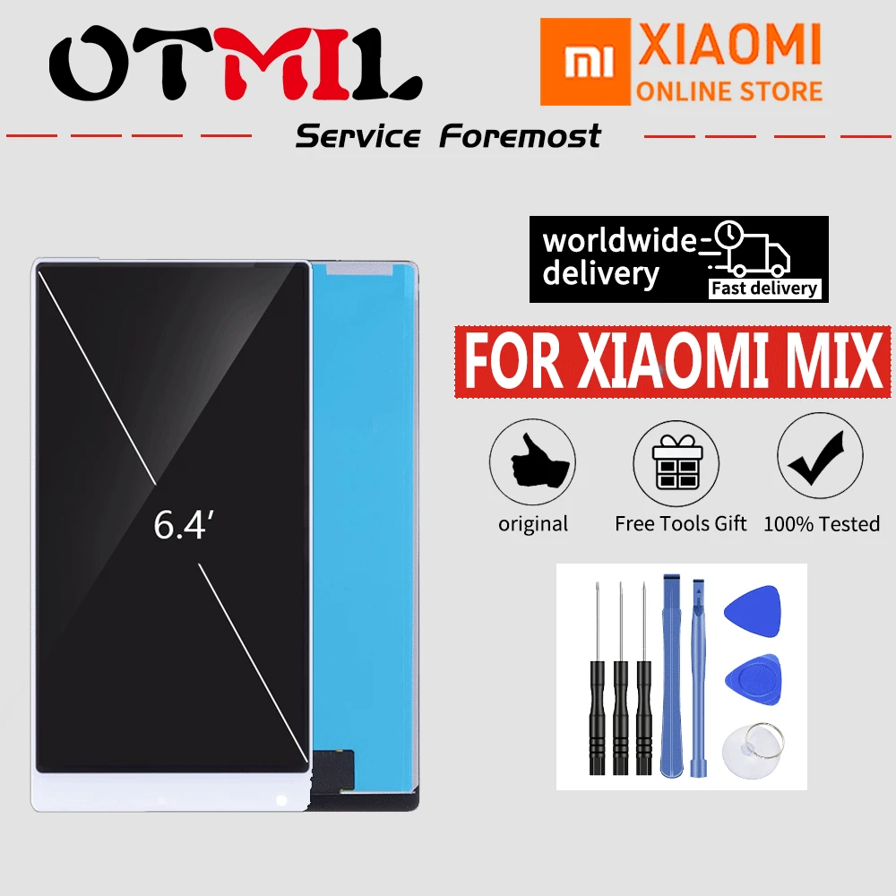 

Original 6.4" LCD For XIAOMI Mi Mix LCD Touch Screen with Frame Digitizer For XIAOMI Mi Mix Display #1