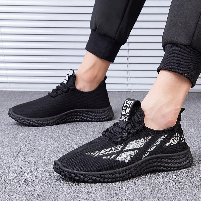 

Fashion Sneakers Lightweight Men Casual Shoes Breathable Male Footwear Lace Up Walking Shoe