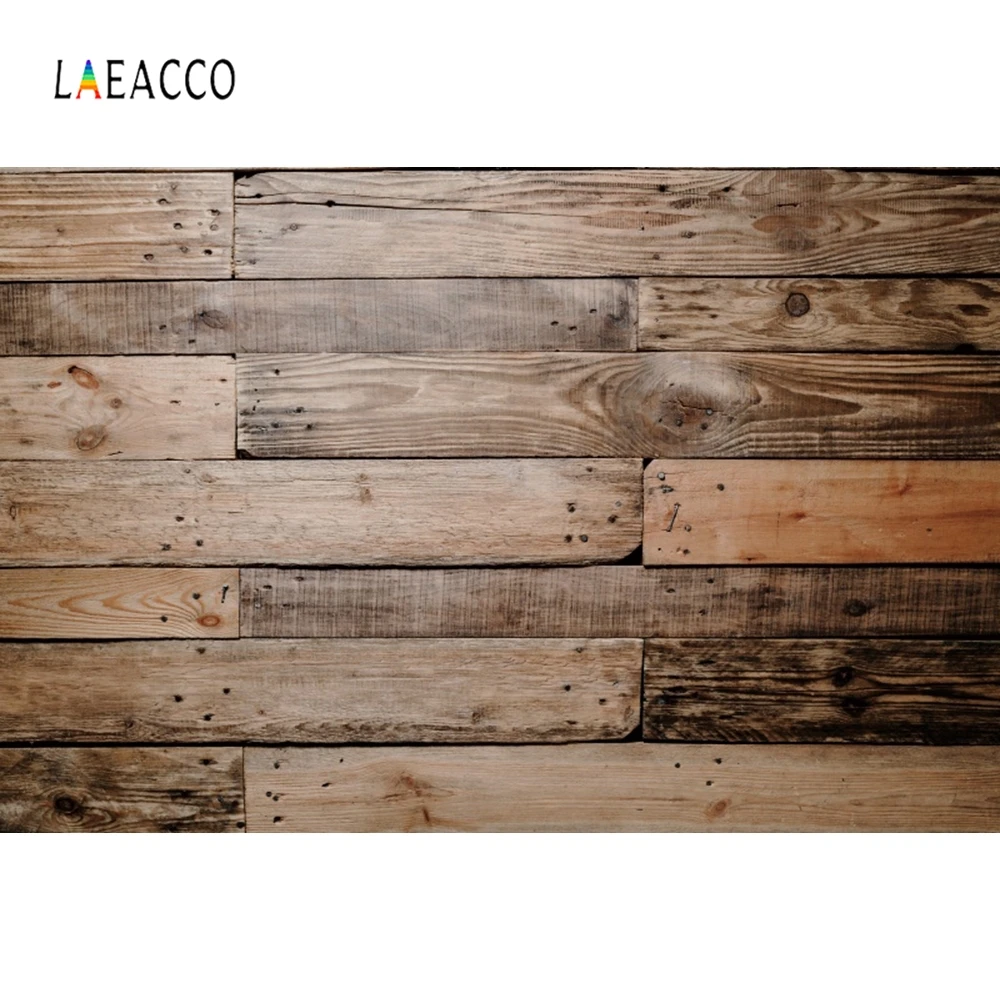 

Laeacco Wooden Board Photography Backdrops Vinyl Photo Backgrounds Texture Vintage Grunge Portrait Photophone Doll Pet Photocall