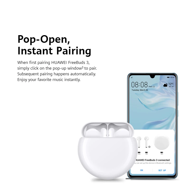 Huawei Freebuds 3 Wireless Headsets TWS Bluetooth Earphone Active noise reduction Bluetooth 5.1 tap