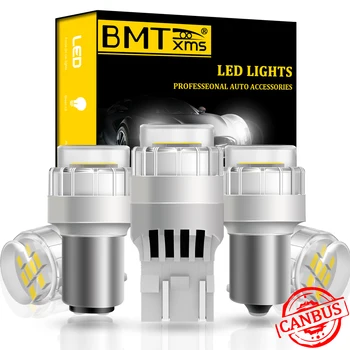 

BMTxms 1x W21W 7443 W5W WY5W Stop Reverse Back-up Tail Light Canbus For Honda stream goldwing gl1800 1500 crv city civic accord