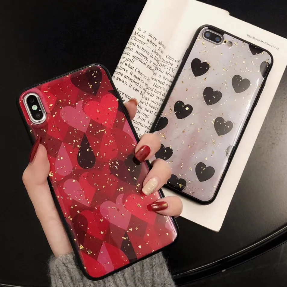 

Epoxy Love phone Case For Xiaomi Redmi Note 6 Pro Case note 5 pro back cover for xiaomi mi 6X 8 SE lite redmi 6 pro A2 lite capa