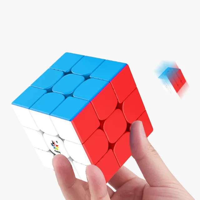 YuXin Little Magic M Magnetic 3x3 Speed Puzzle Light Magic Cube Stickers sticker White Black Stickerless baby kids toys 1