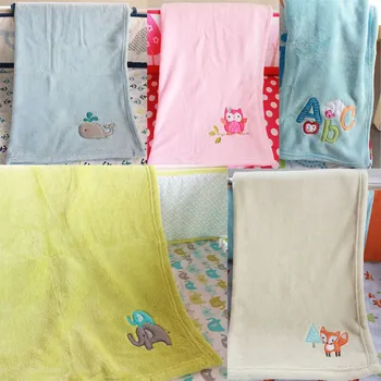 

Baby Blankets for Newborn Coral Fleece Milestone Blanket Infant Muslin Swaddle Crib Bedding Baby Swaddle Super Soft 76.2x76.2cm