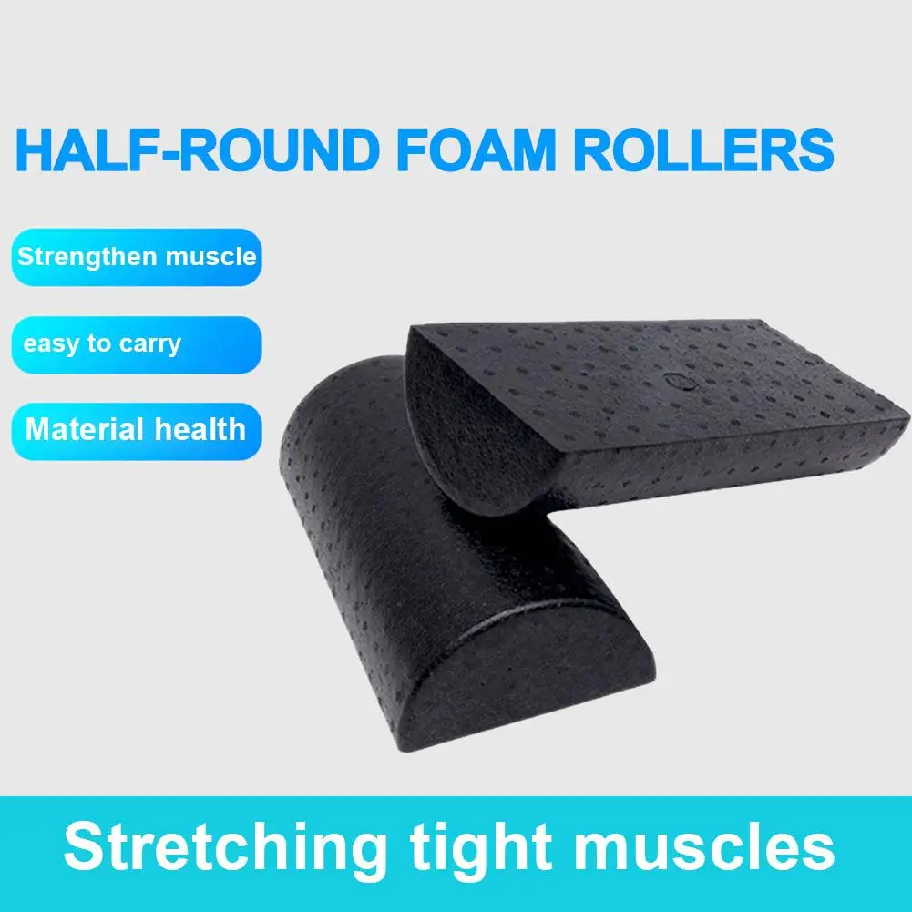 EPP Black Yoga Blocks Gym Foam Roller Yoga Column Muscle Roller Stick Balance Training Shaft Massage Roller Fitness Equipments