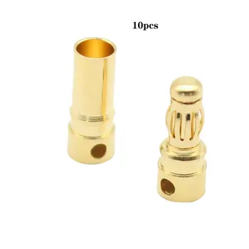 

3.5mm Male and female banana plug 10 sets of Gilded lantern type connectors 0ML 10pcs male connector 10pcs female connector