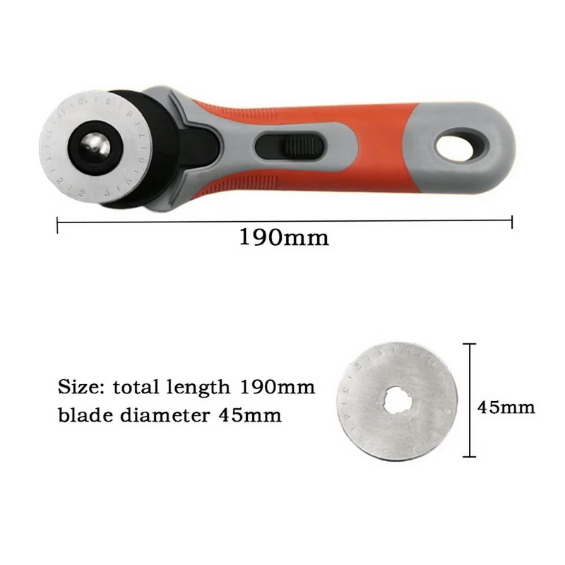 45mm Rotary Cutter Spare Blades Fit Olfa Dafa Fiskars Rotary Cutter Fabric Paper Circular Cutting Patchwork Craft Leather