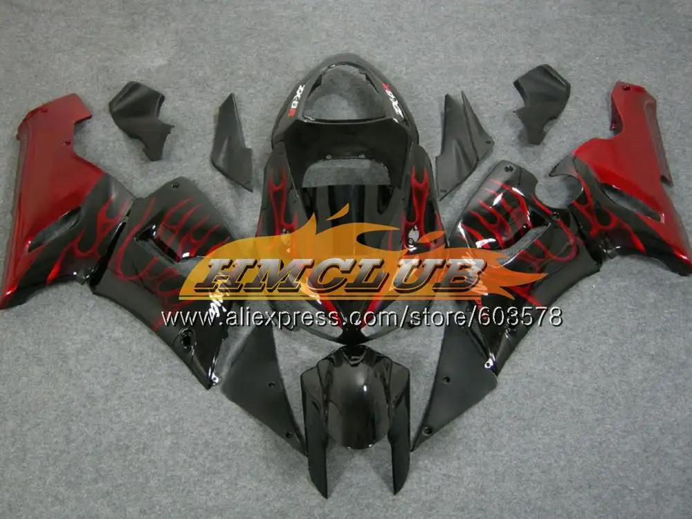 No. 18 Средства ухода за кожей для KAWASAKI NINJA ZX-636 ZX 6R 600CC ZX636 2005 2006 розовый черный 33CL. 68 ZX6R 05 06 ZX600 ZX 636 6 R ZX-6R 05 06 обтекатель - Цвет: No. 18