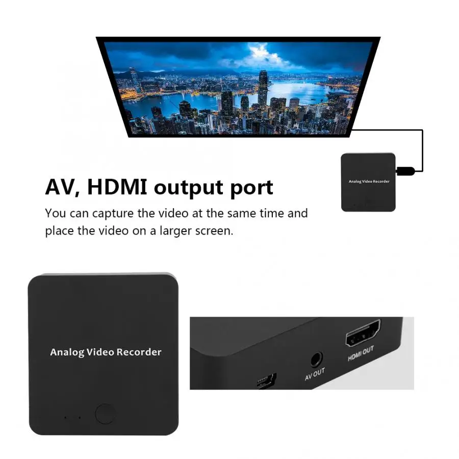 Коробка видеозахвата аналоговый AV рекордер видеомагнитофон HD VCR DVD в цифровой видео конвертер