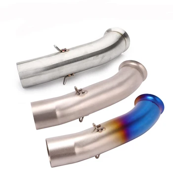 Motorcycle Modified System Mid Connect Link Pipe Stainless Steel to Insert 51mm Muffler for DUKE 125 250 390 RC390 2017-2020