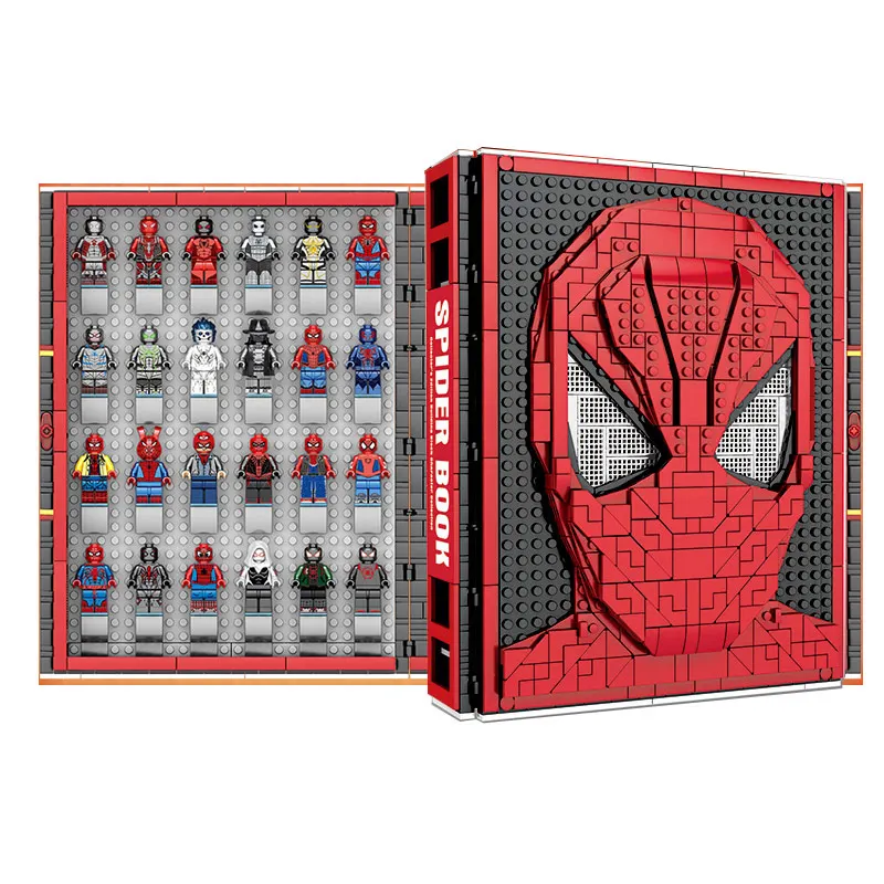 DHL Marvel Spider Book SY1461 человек Железный светильник мини наборы фигурка advanger Lepinblocks